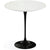 Saarinen Side Table - 20” Round side/end table Knoll Black Vetro Bianco 