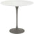 Saarinen Side Table - 22” Oval side/end table Knoll Grey Vetro Bianco 