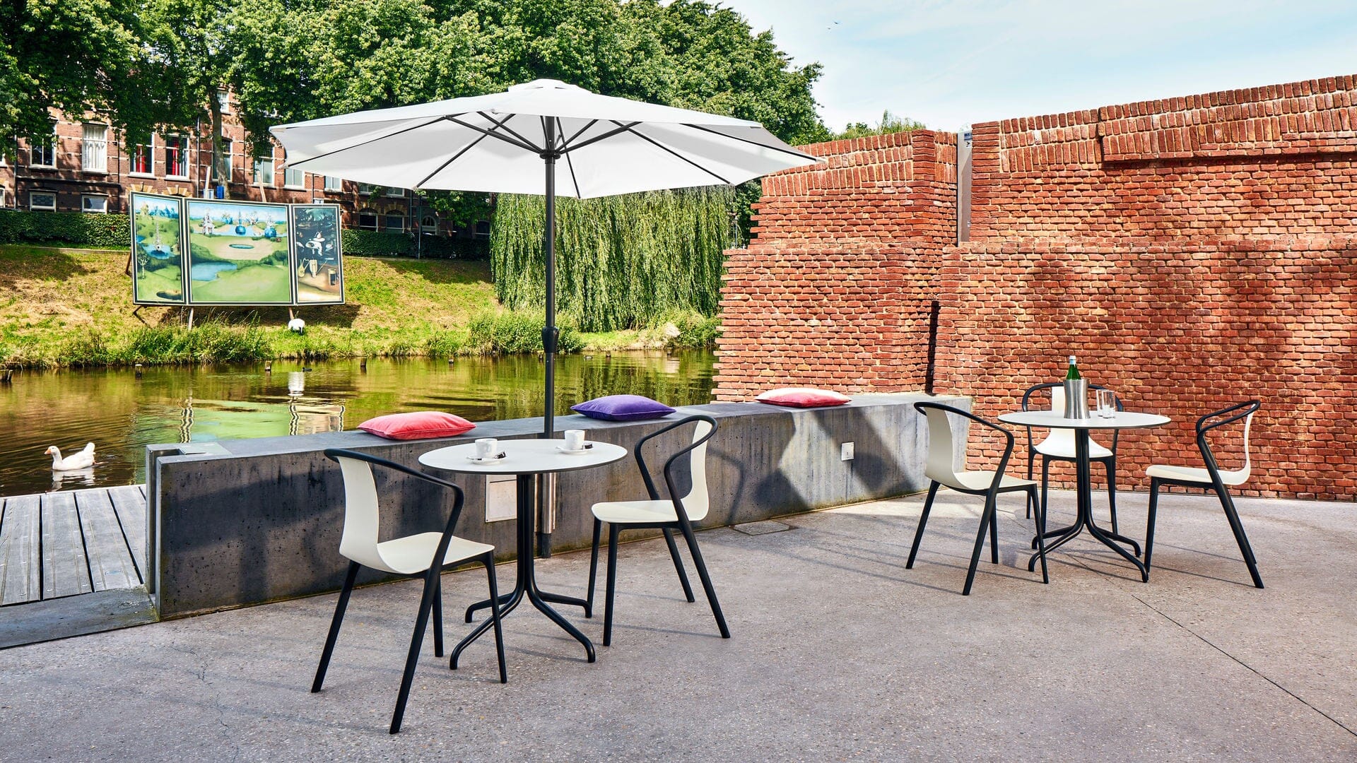 Belleville Armchair Plastic Outdoors Vitra 