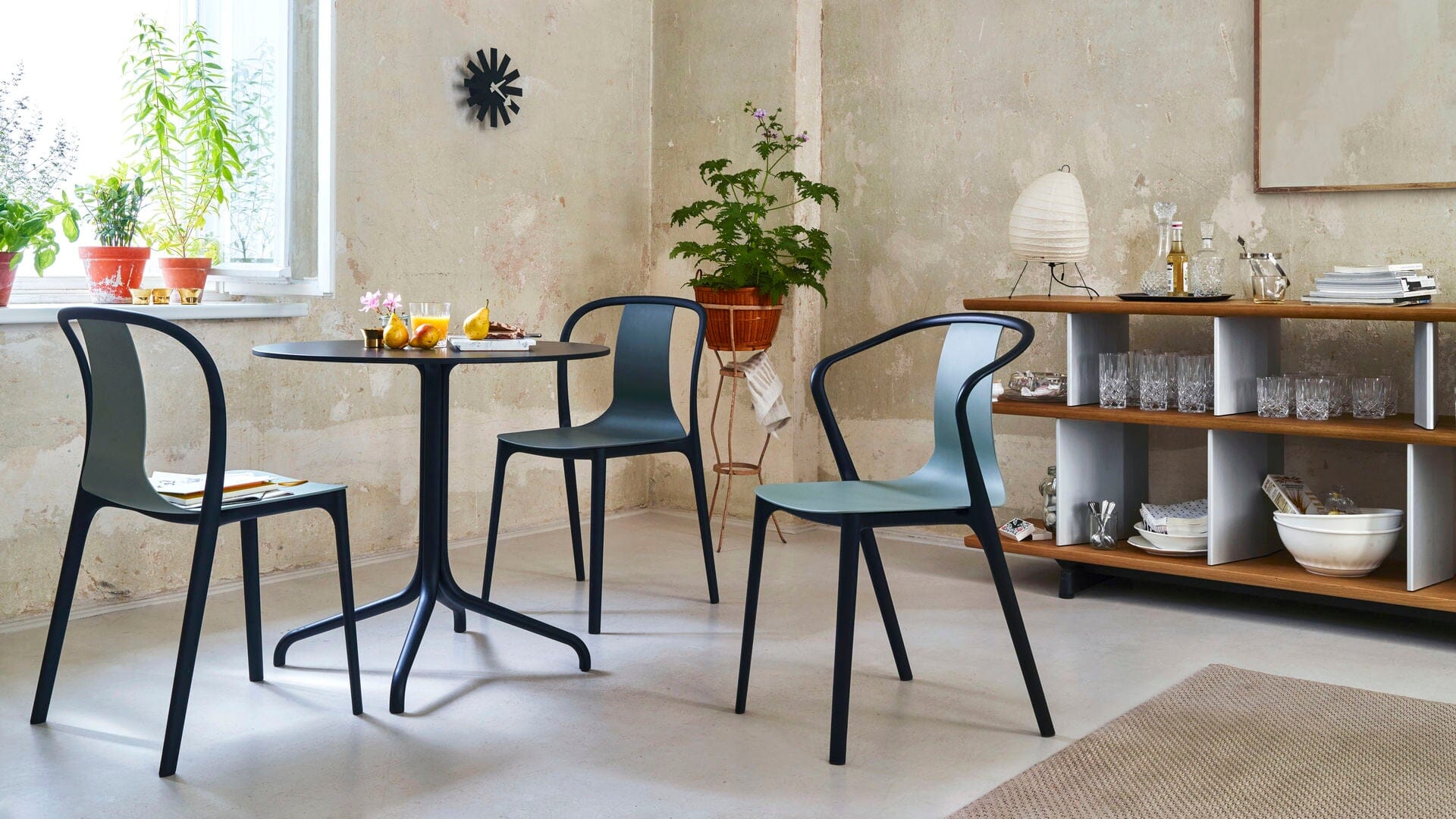 Belleville Armchair Plastic Outdoors Vitra 