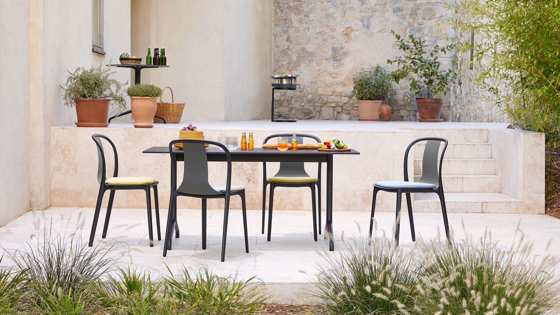 Belleville Side Chair Plastic Outdoors Vitra 