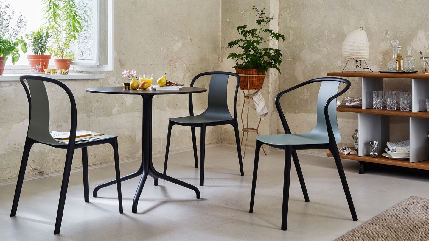 Belleville Side Chair Plastic Outdoors Vitra 