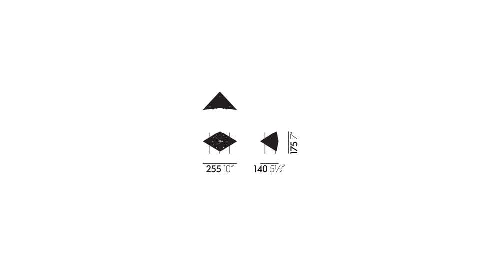 Nelson Diamond Desk Clock Clocks Vitra 