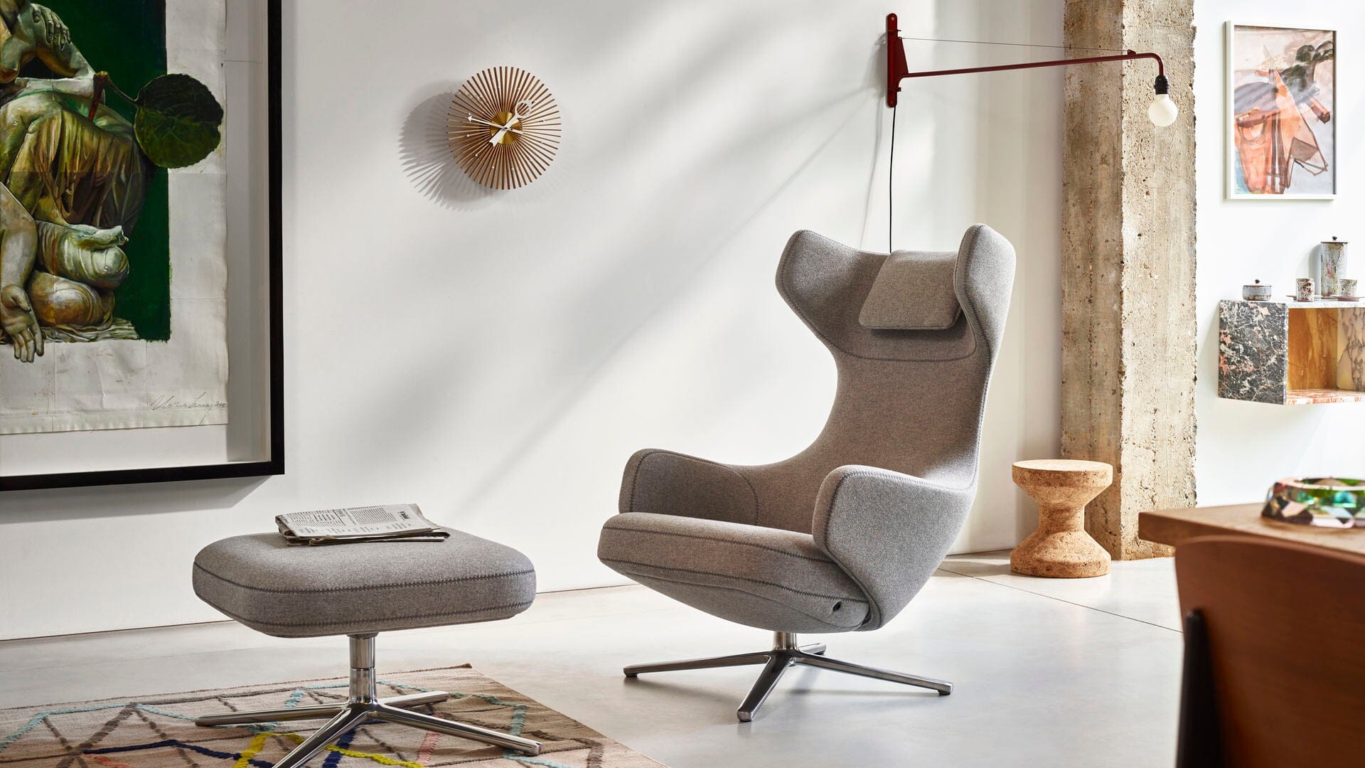George Nelson Popsicle Clock Clocks Vitra 