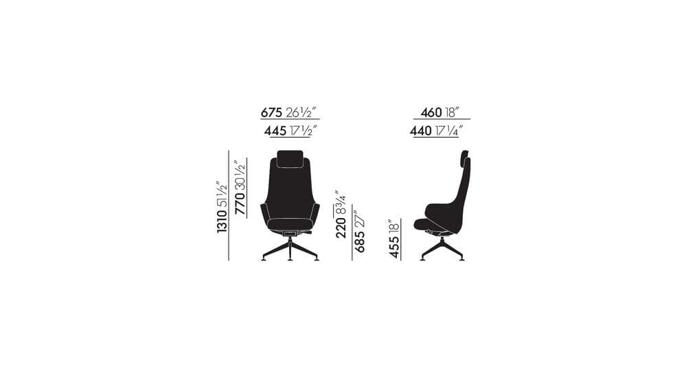 Grand Conference Highback Chair task chair Vitra 