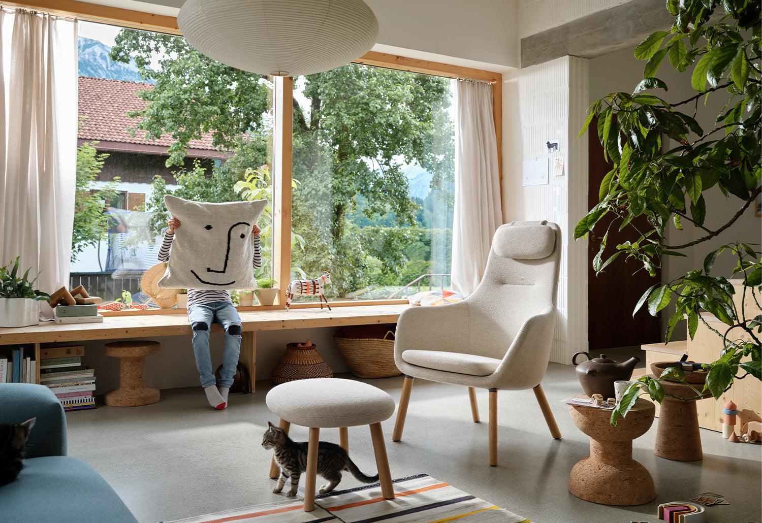 HAL Lounge Chair & Ottoman Integrated Seat Cushion