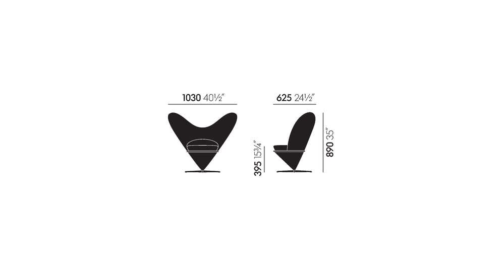 Heart Cone Chair lounge chair Vitra 