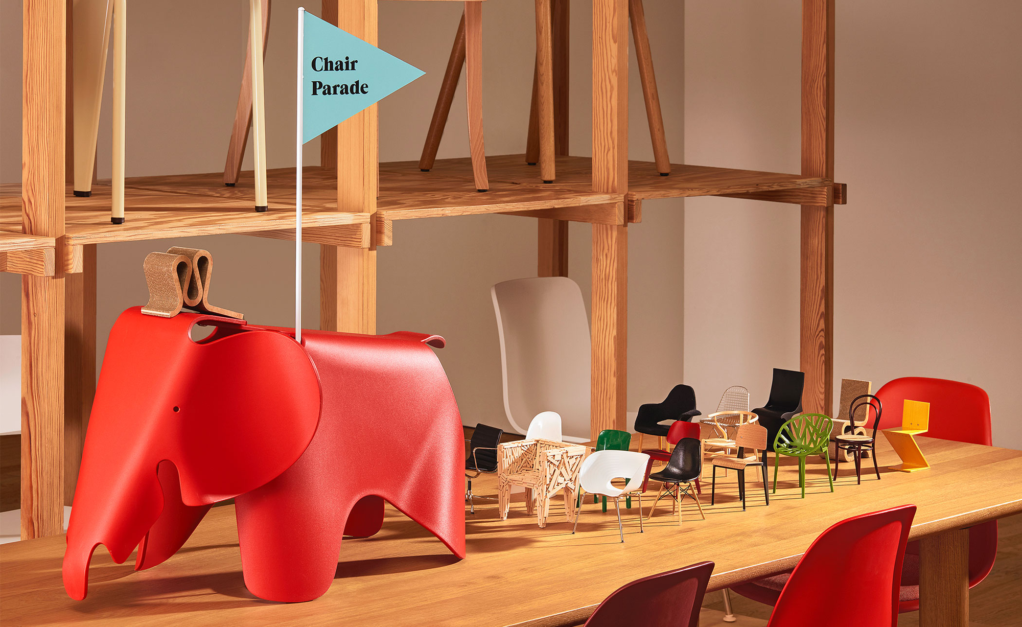 Miniature Wegner 3 Legged Chair Art Vitra 