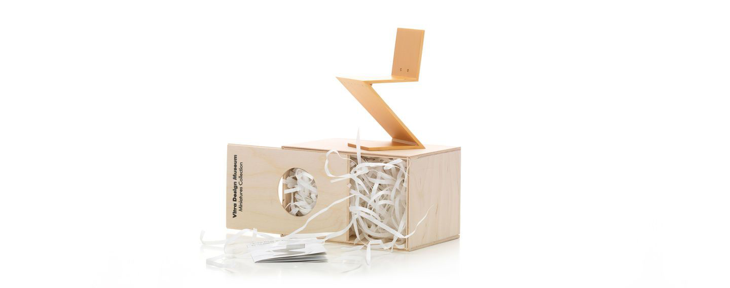 Miniature Zig Zag Stoel Art Vitra 