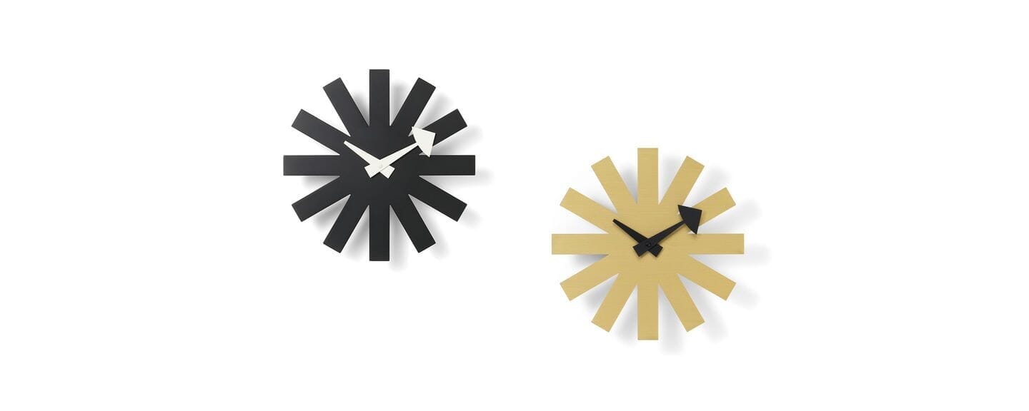 Nelson Asterisk Clock - Black Clocks Vitra 