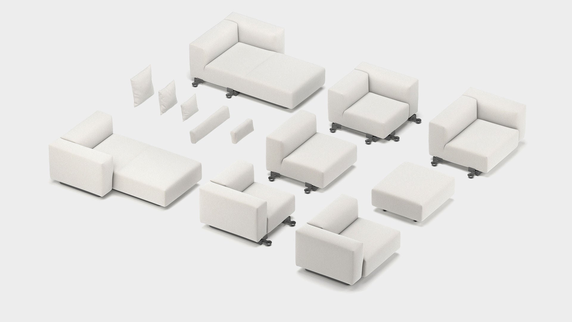 Soft Modular Sofa Central Part