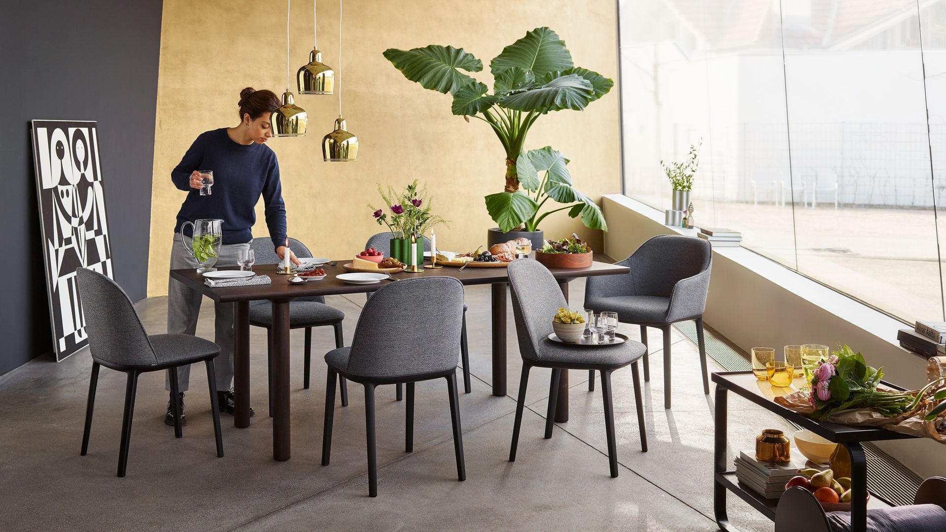 Softshell Chair With Four Leg Base