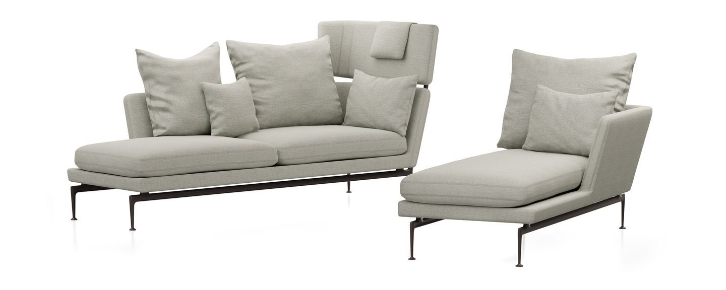 Suita Chaise Longue Large Tufted Cushions cushions Vitra 