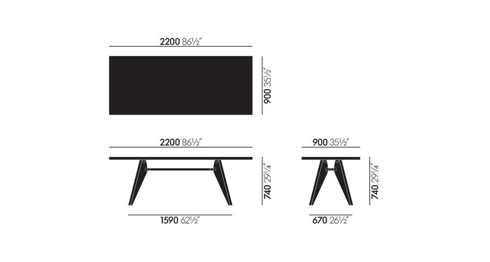 Table S.A.M. Bois