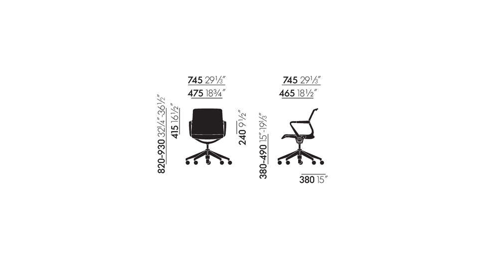 Unix Five Star Base Office Chair