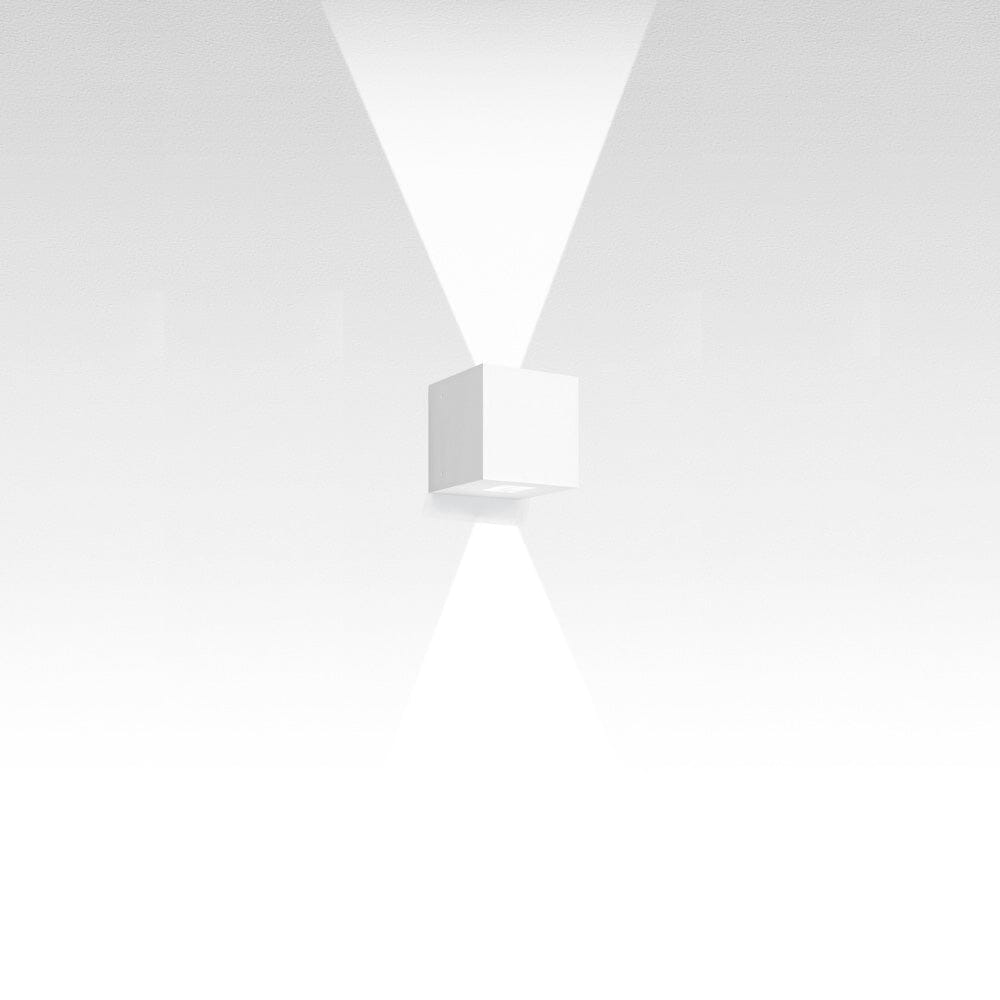 Effetto Square Outdoor Wall Light Outdoor Lighting Artemide 2 Large Beams White 
