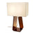 Tube Top Table Lamp Table Lamps Pablo 21" - White Shade / Charcoal Body 