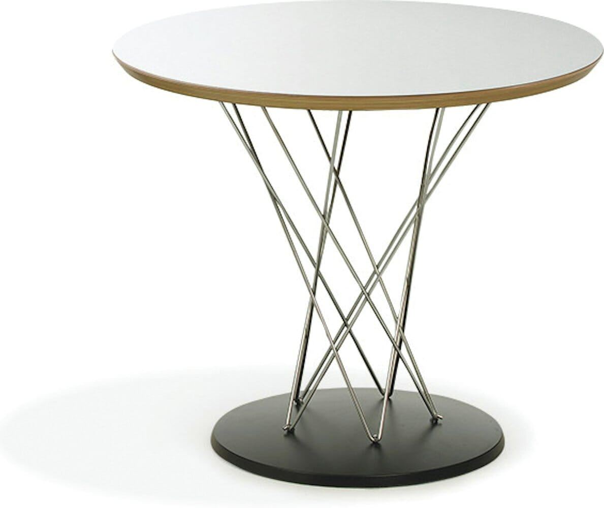 Noguchi Cyclone Side Table side/end table Knoll White laminate 