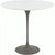 Saarinen Side Table - 22” Oval side/end table Knoll Grey White laminate, Satin finish 