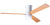 Cirrus Flush DC Ceiling Fan Ceiling Fans Modern Fan Co Gloss White Maple Wall Control Without Light