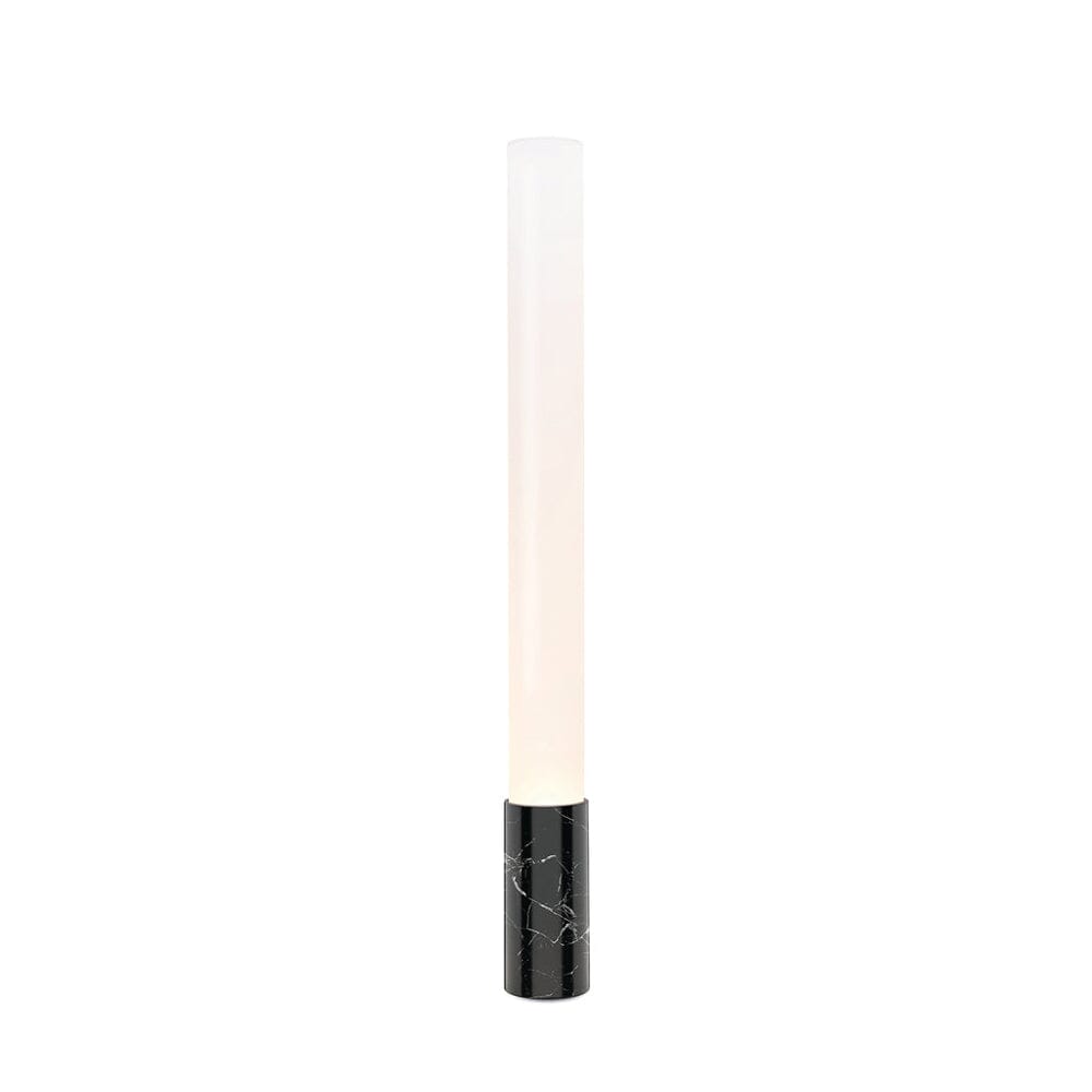 Elise Marble Floor Lamp Floor Lamps Pablo 48" Frosted white shade / Marquina Black Marble base 