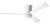 Cirrus Flush DC Ceiling Fan Ceiling Fans Modern Fan Co Gloss White White Wall Control Without Light