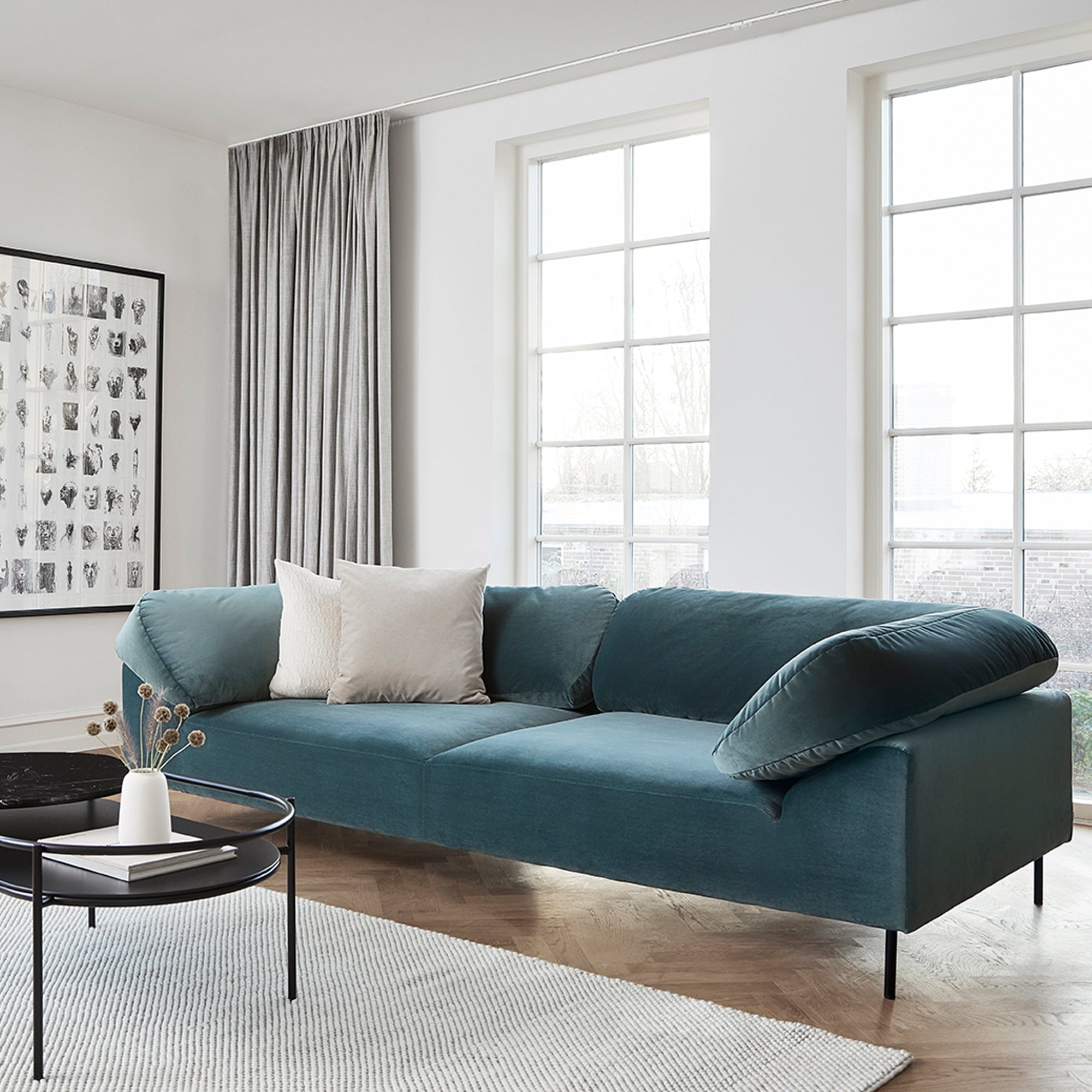 Collar 3 Seater Sofa Sofas Woud 