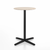 Emeco 2 Inch X Base Counter Table - Round bar seating Emeco 24" / 60cm Black Powder Coated Ash