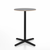 Emeco 2 Inch X Base Counter Table - Round bar seating Emeco 24" / 60cm Black Powder Coated Grey Laminate Plywood