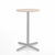 Emeco 2 Inch X Base Counter Table - Round bar seating Emeco 24" / 60cm Silver Powder Coated Ash