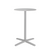 Emeco 2 Inch X Base Counter Table - Round bar seating Emeco 24" / 60cm Silver Powder Coated Hand Brushed Aluminum