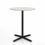 Emeco 2 Inch X Base Counter Table - Round bar seating Emeco 30" / 76cm Black Powder Coated White Laminate Plywood