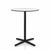 Emeco 2 Inch X Base Counter Table - Round bar seating Emeco 30" / 76cm Black Powder Coated White HPL