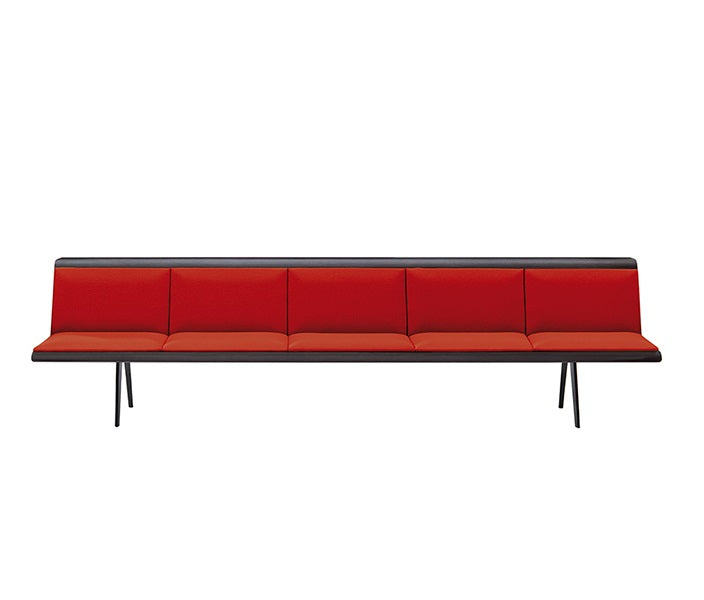 Zinta 5 Seats Waiting Bench Laminate 4549 Benches Arper 