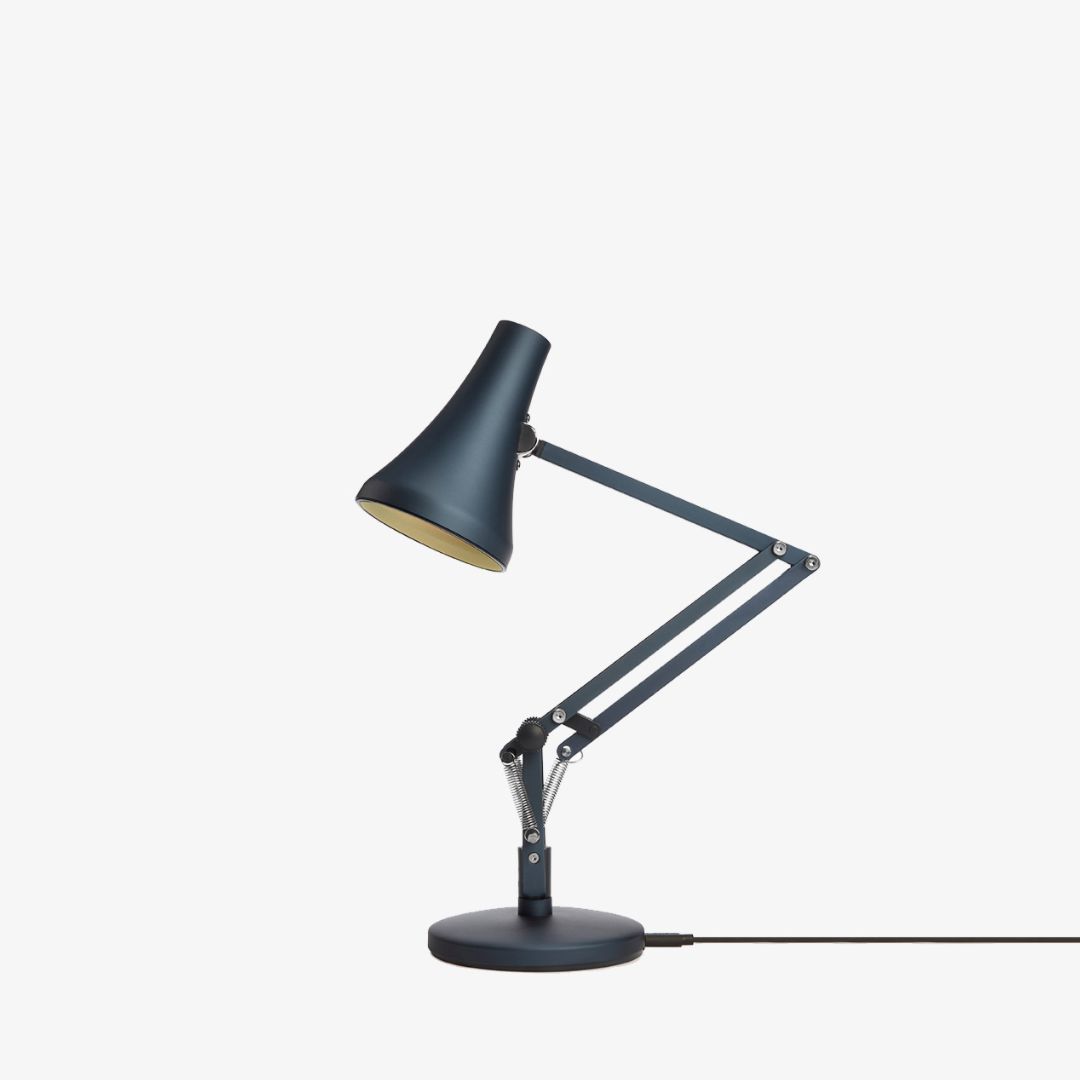 90 Mini Mini Desk Lamp Desk Lamp Anglepoise Steel Blue & Grey 