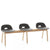 Alfi 3-Seat Low Back Bench Benches Emeco Dark Grey Ash 