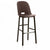 Alfi High-Back Barstool Stools Emeco Dark Brown Dark Ash 