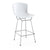Bertoia Molded Shell Stool Stools Knoll Counter Height White Polished Chrome