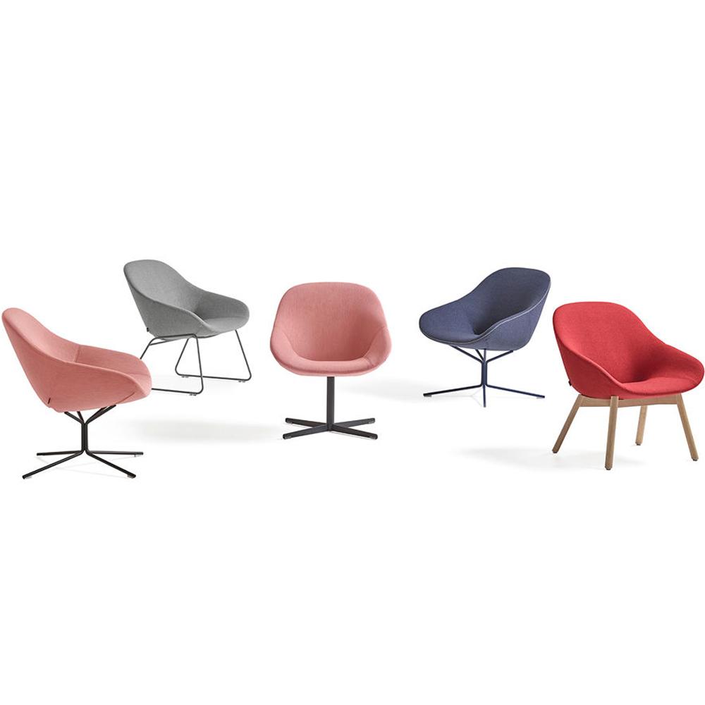 Beso Lounge Chair With Swivel Base Chairs Artifort 