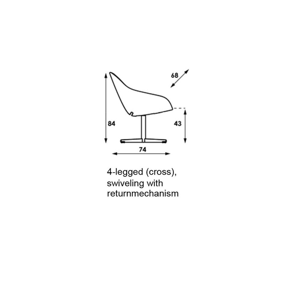 Beso Lounge Chair With Swivel Base Chairs Artifort 