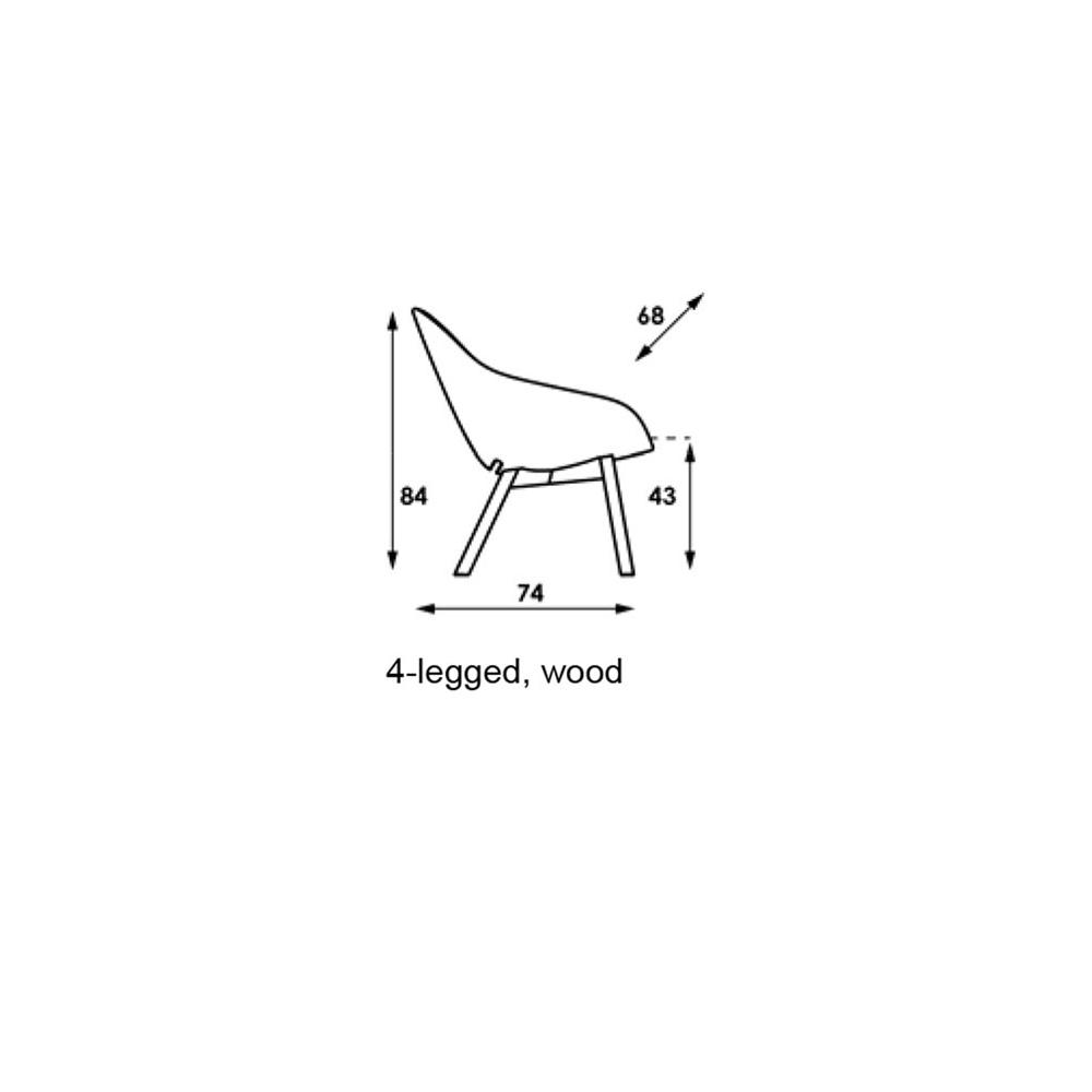 Beso Lounge Chair With Wood Base Chairs Artifort 