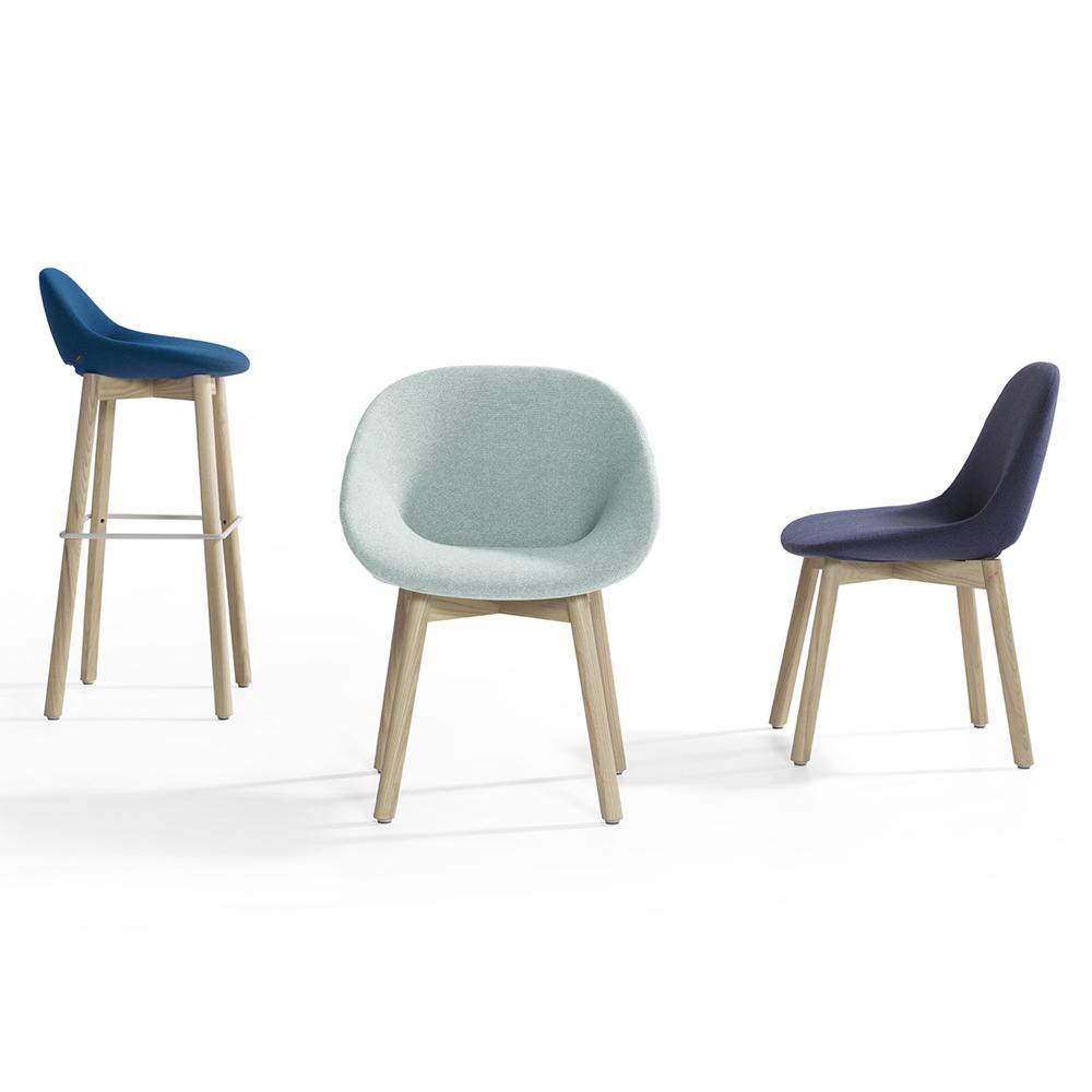Beso Wood 4 Leg Side Chair Chairs Artifort 
