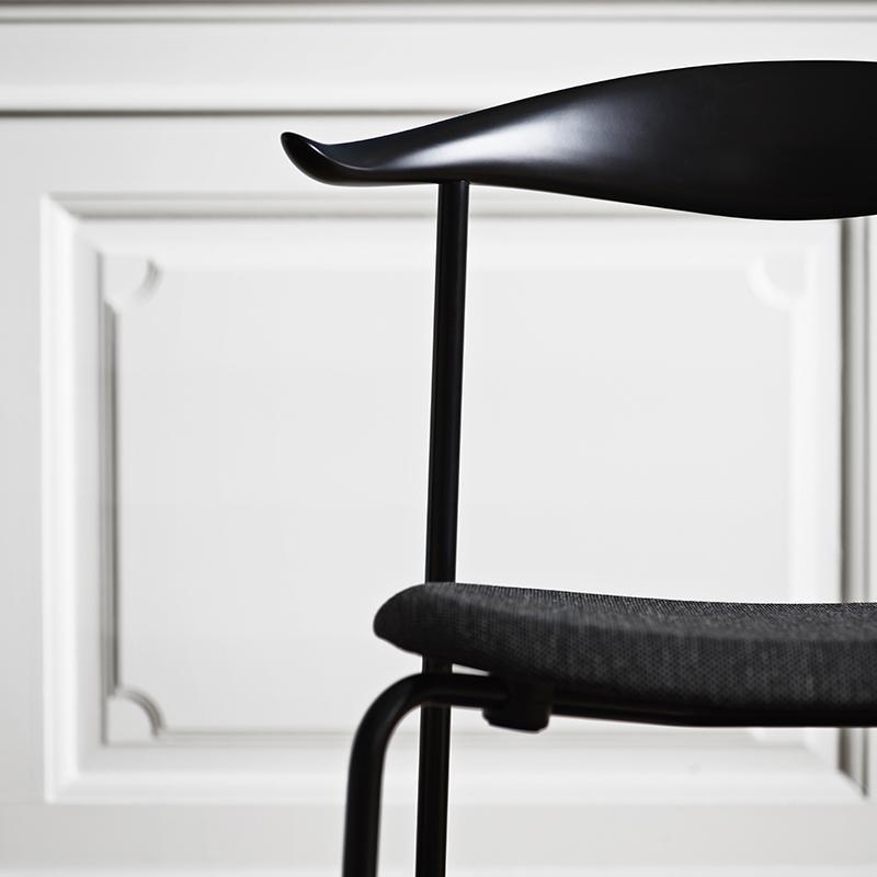 CH88p Stacking Chair With Upholstered Seat Side/Dining Carl Hansen 