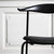 CH88p Stacking Chair With Upholstered Seat Side/Dining Carl Hansen 