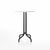 Emeco 1 Inch Bar Table - Round Top Coffee table Emeco Table Top 30" Black Powder Coated Aluminum Brushed Aluminum