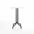 Emeco 1 Inch Bar Table - Round Top Coffee table Emeco Table Top 30" Black Powder Coated Aluminum White HPL