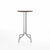 Emeco 1 Inch Bar Table - Round Top Coffee table Emeco Table Top 24" Brushed Aluminum Walnut Wood
