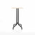 Emeco 1 Inch Bar Table - Square Top Coffee table Emeco Table Top 24" Black Powder Coated Aluminum Accoya Wood