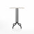 Emeco 1 Inch Bar Table - Square Top Coffee table Emeco Table Top 30" Black Powder Coated Aluminum White Laminate Plywood
