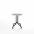 Emeco 1 Inch Cafe Table - Round Top Coffee table Emeco Table Top 24" Black Powder Coated Aluminum Brushed Aluminum